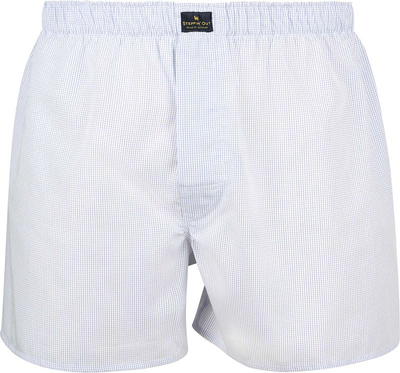 Steppin' Out Boxer Checky Blau - Größe M günstig online kaufen