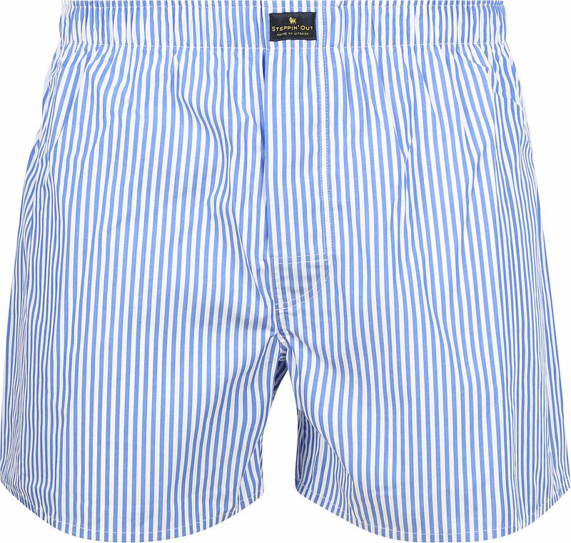 Steppin' Out Boxershort Stripe Blau - Größe M günstig online kaufen