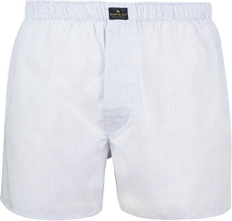Steppin' Out Boxer Checky Blau - Größe L günstig online kaufen