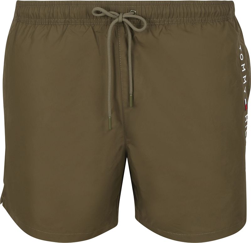 Tommy Hilfiger Badeshorts Medium Drawstring Army Green - Größe XL