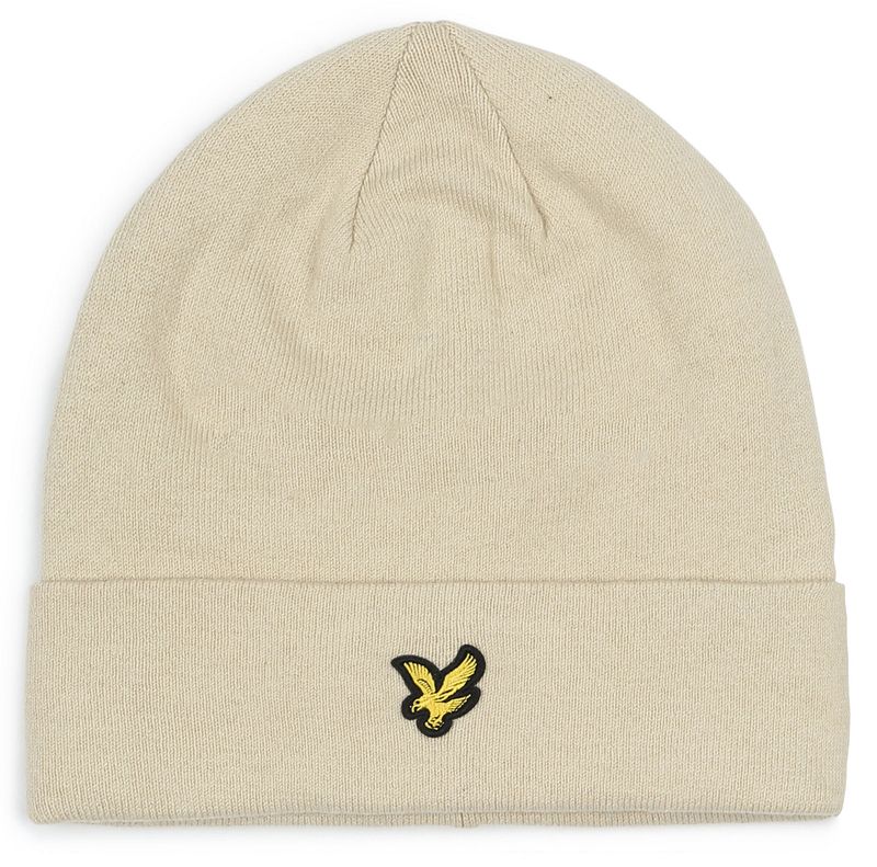 Lyle & Scott Beanie Wollmischung Ecru -