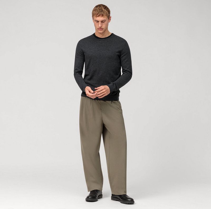 Olymp Pullover Lvl 5 Dunkelgrau - Größe XXL günstig online kaufen