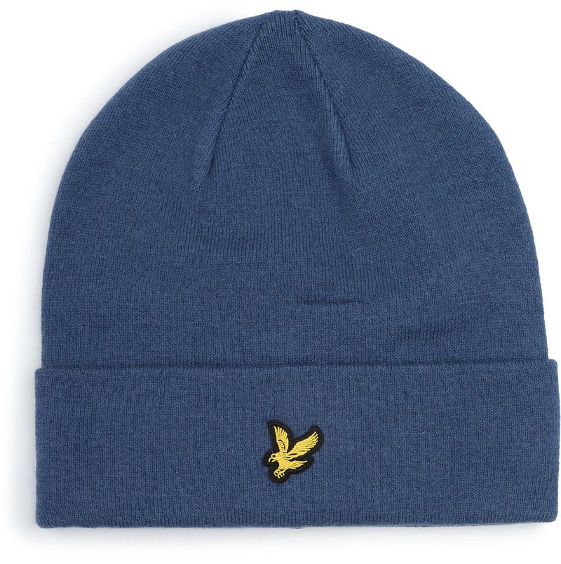 Lyle & Scott Beanie Wollmischung Blau -