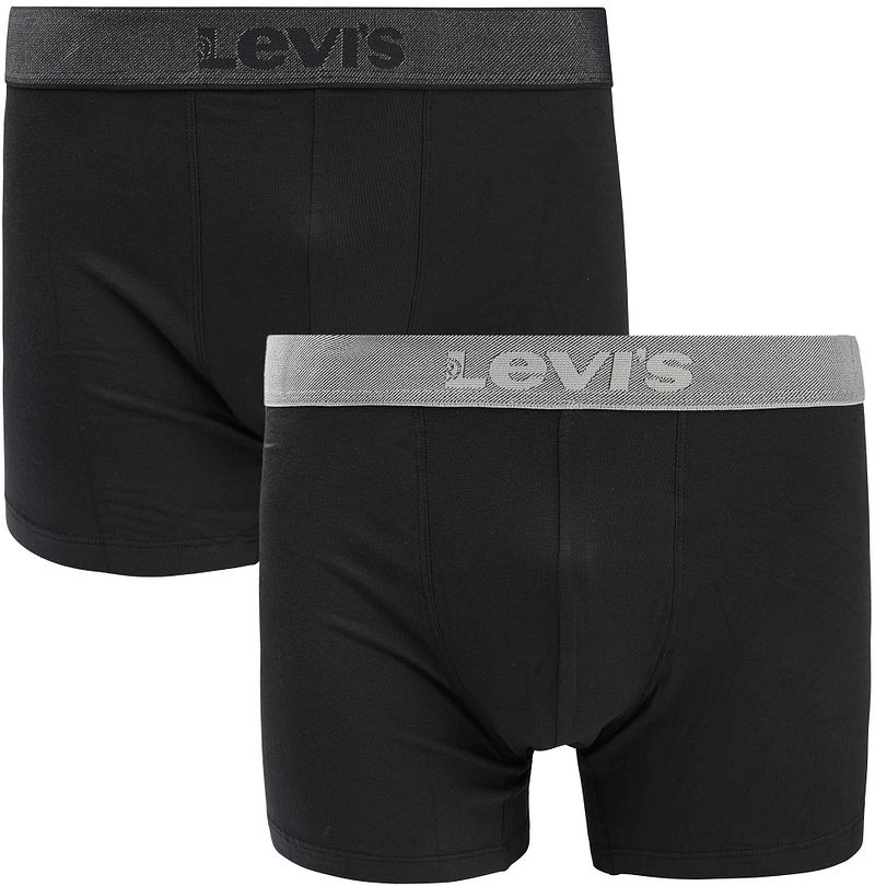 Levi's Brief Boxershorts 2-Pack Schwarz  - Größe M günstig online kaufen