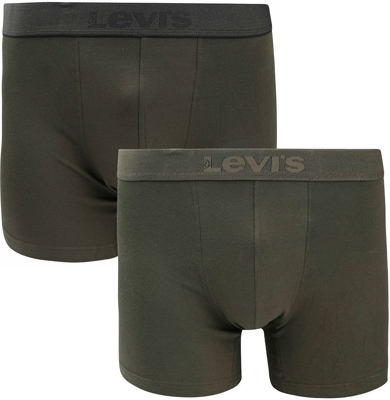 Levi's Brief Boxershorts 2-Pack Grün - Größe M günstig online kaufen