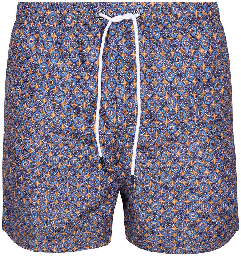 Suitable Badeshorts Mediterra Blau Orange - Größe M