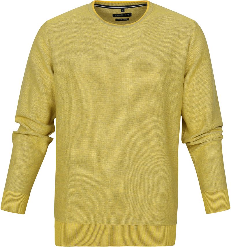 Casamoda Pullover O-Hals Geel