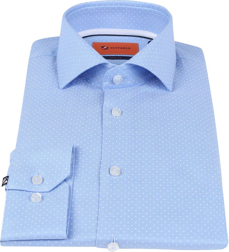 Suitable Hemd WS Blau Punkte - Größe 38 günstig online kaufen