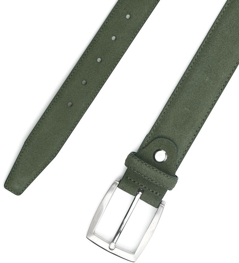 Suitable Wildleder Gürtel Grün - Größe 105 günstig online kaufen