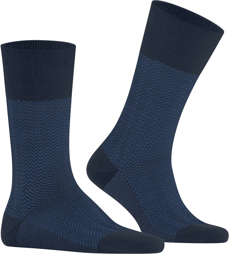Falke Airport Herringstripe Socke Navy - Größe 43-46 günstig online kaufen