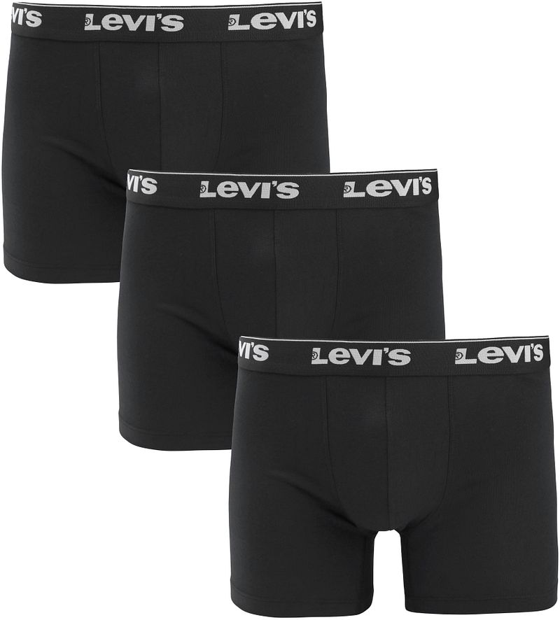 Levi's Boxershorts 3er-Pack Uni Schwarz - Größe M günstig online kaufen