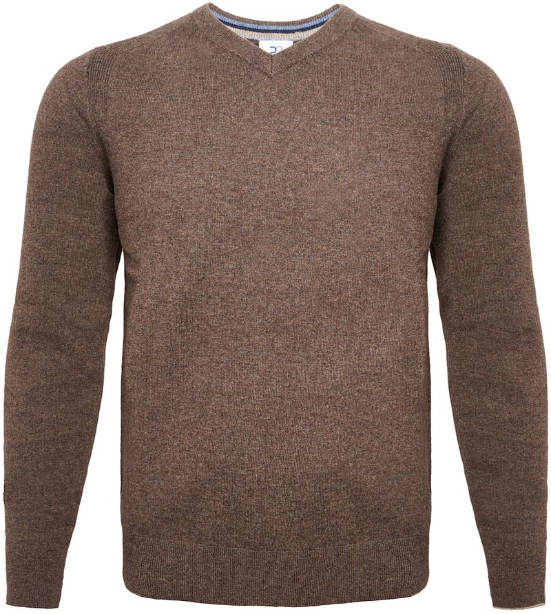 R2 Pullover aus Merinowolle in Taupe - Größe S