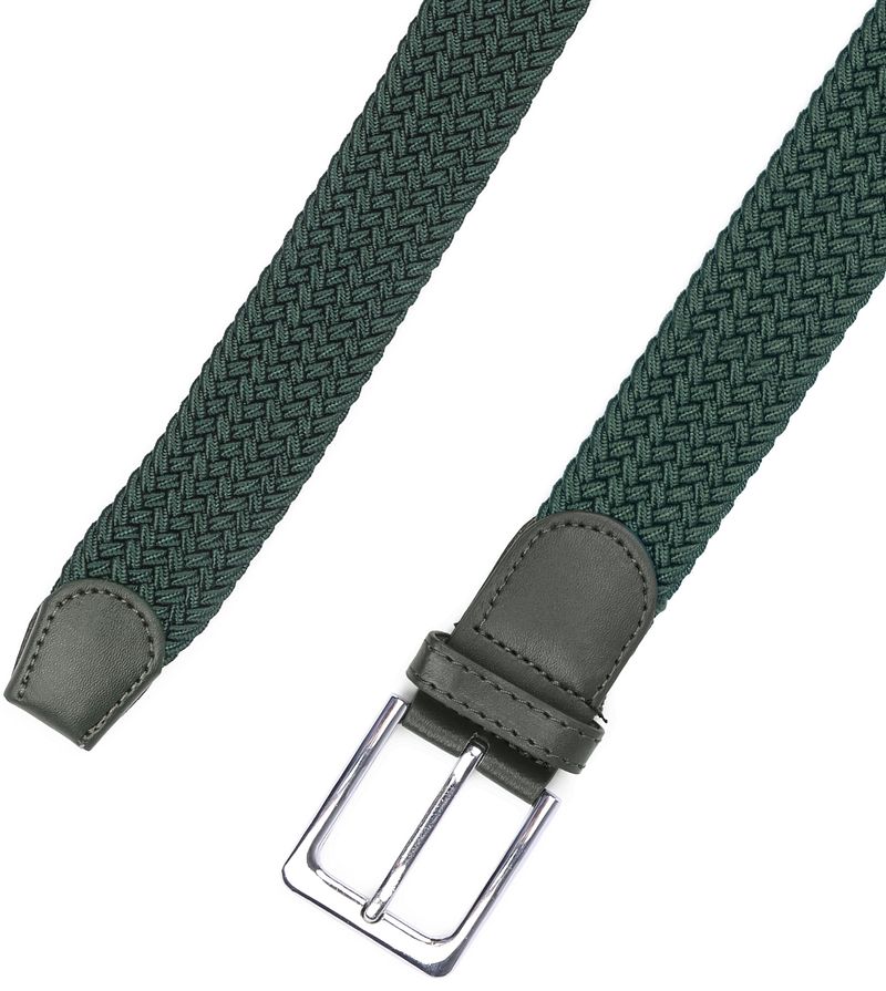Suitable Geflochtener Gürtel Dunkelgrün - Größe 105 günstig online kaufen