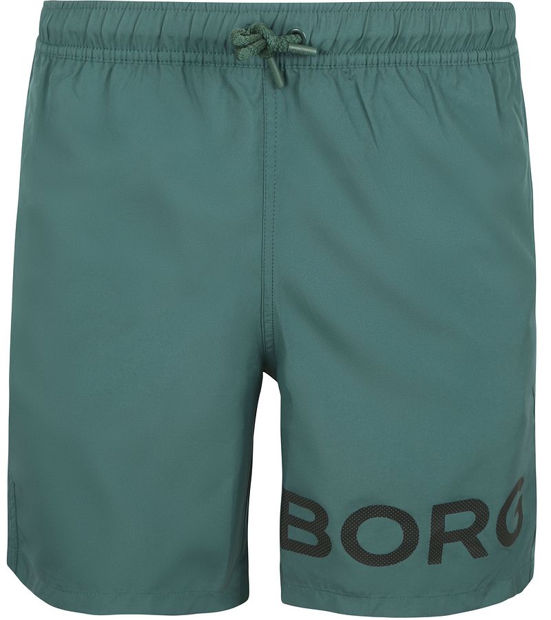 Bjorn Borg Badeshorts Logo Dunkelgrün - Größe XL günstig online kaufen