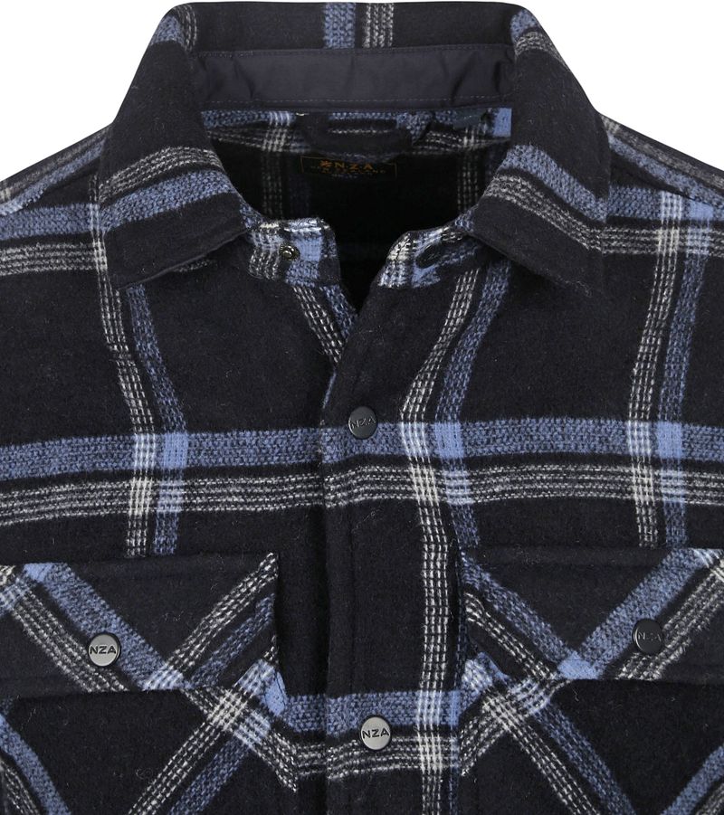 NZA Hemdjacke Alex Wool Mix Navy - Größe M günstig online kaufen