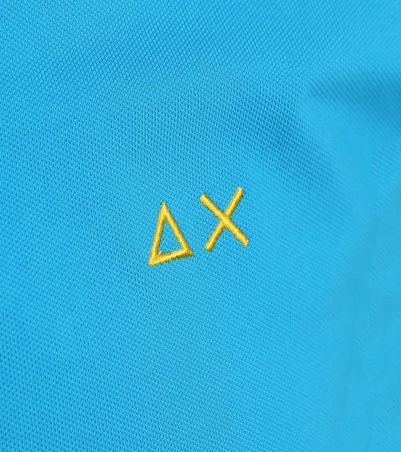 Sun68 Poloshirt Small Stripe Collar Blau - Größe XL günstig online kaufen