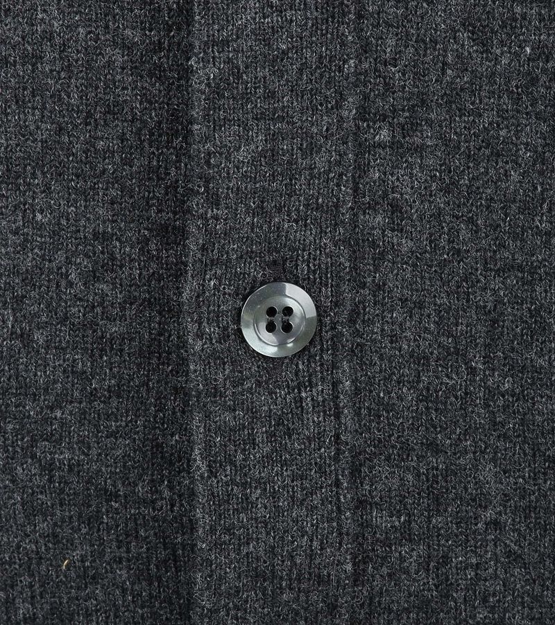 William Lockie Lammwolle Strickjacke Dunkelgrau - Größe M günstig online kaufen