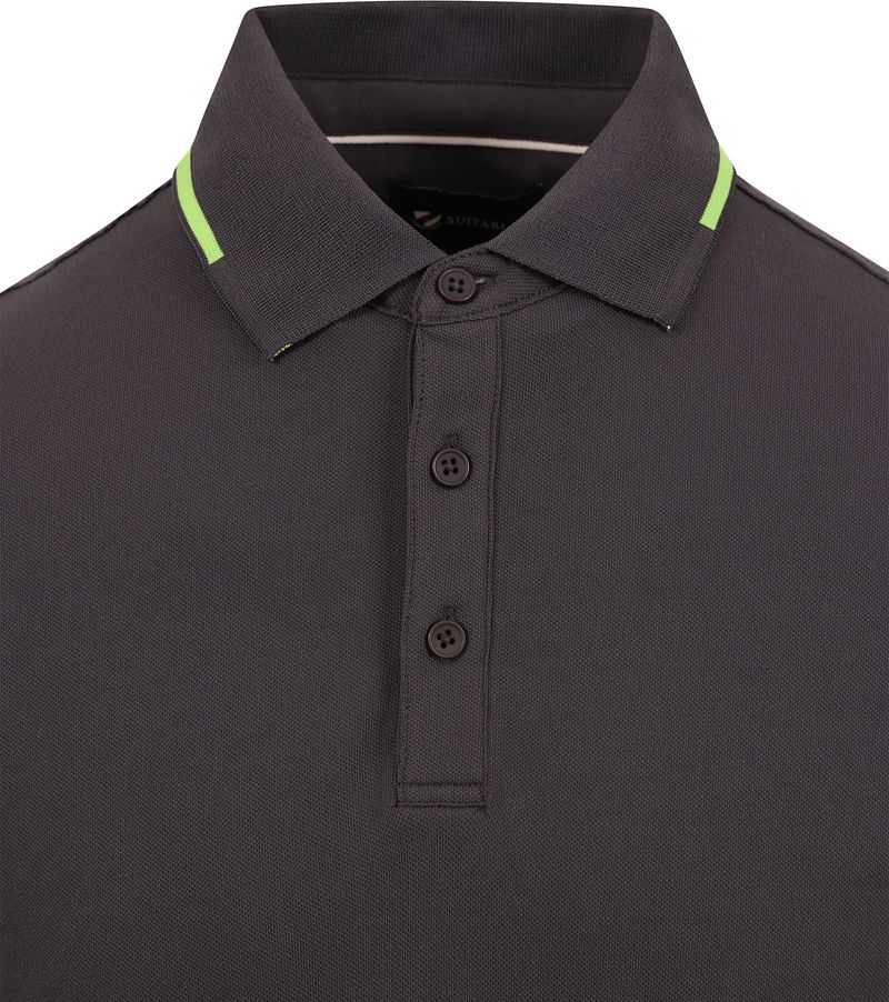 Suitable Fluo B Poloshirt Anthrazit - Größe L günstig online kaufen