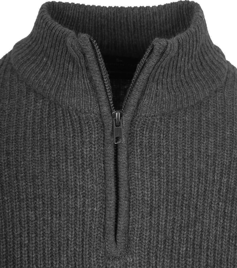 Steppin' Out Half Zip Pullover Lammwolle Anthrazit - Größe XXL günstig online kaufen