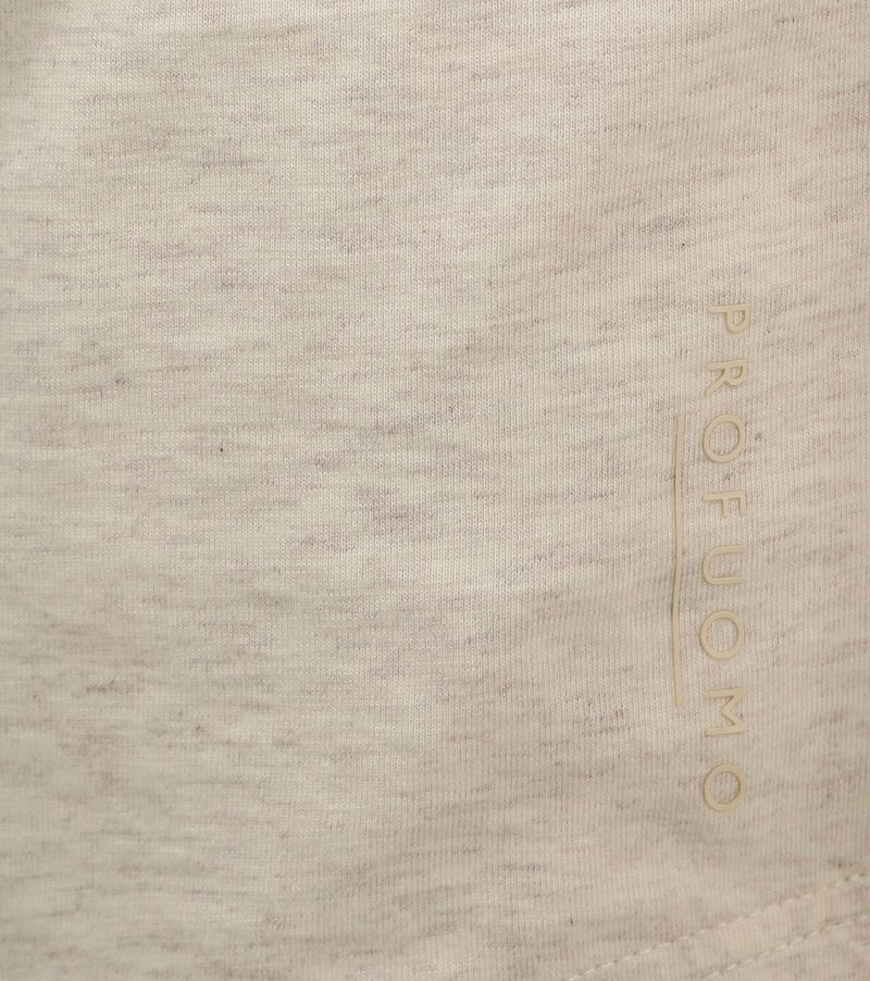 Profuomo Longsleeve Polo Beige Melange - Größe M günstig online kaufen