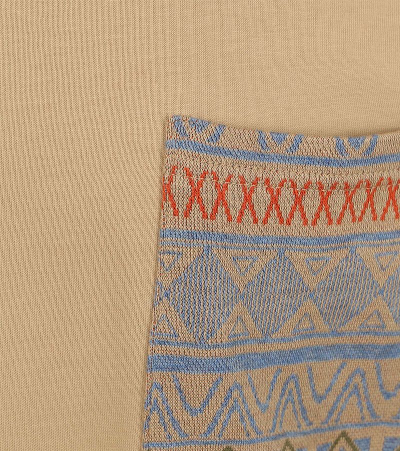 Anerkjendt Kikki T-shirt Jacquard Beige - Größe XL günstig online kaufen