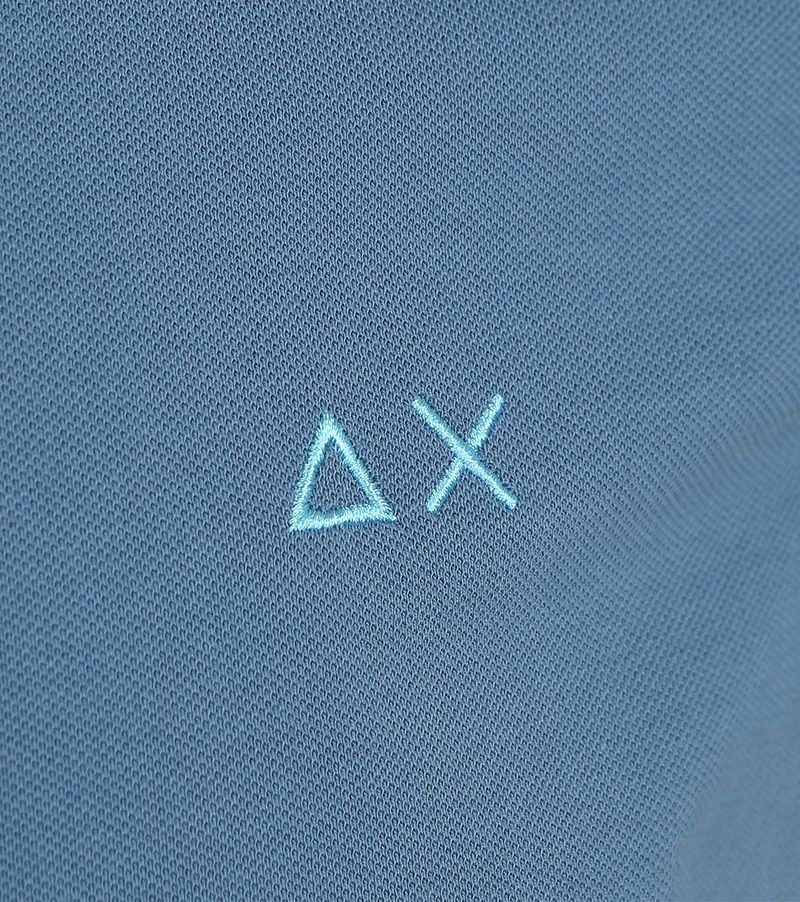 Sun68 Poloshirt Small Stripe Collar Avio Blau - Größe XL günstig online kaufen