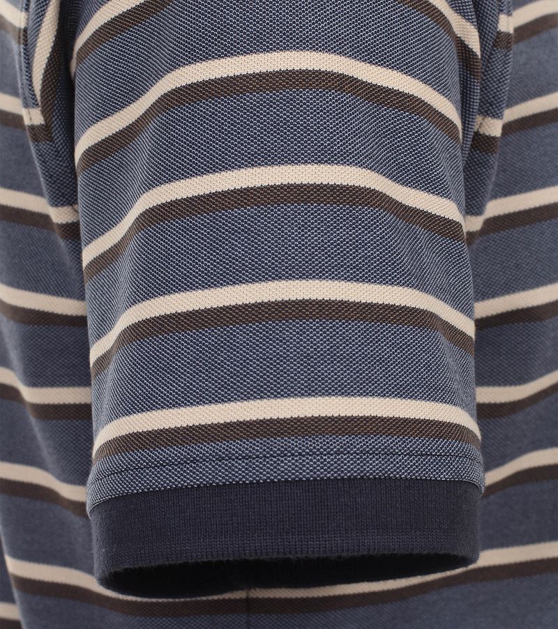Casa Moda Poloshirt Streifen Blau - Größe L günstig online kaufen