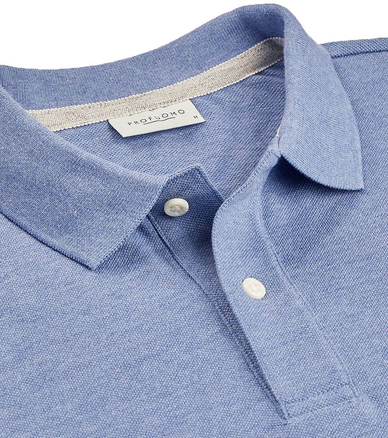 Profuomo Piqué Poloshirt Blau - Größe L günstig online kaufen