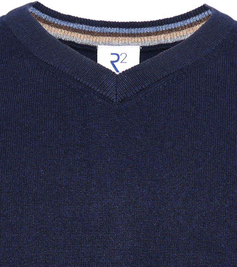 R2 Pullover Merino Wool Navy - Größe 3XL günstig online kaufen