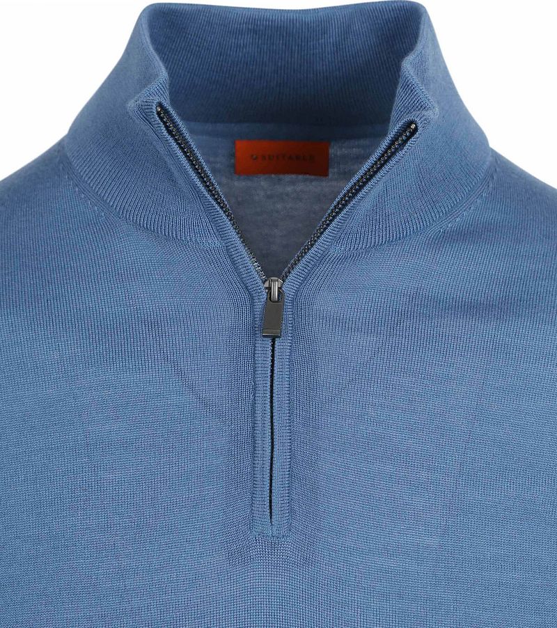 Suitable Merino Half Zip Pullover Ink Blau - Größe XL günstig online kaufen