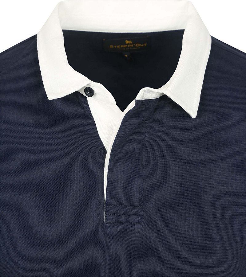 Steppin' Out Rugby Poloshirt Navy  - Größe 3XL günstig online kaufen