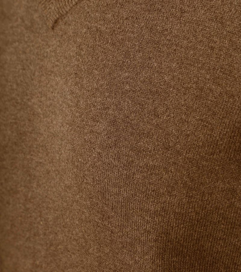 Steppin' Out Pullover Cotton Cashmere V-Ausschnitt Camel - Größe 3XL günstig online kaufen