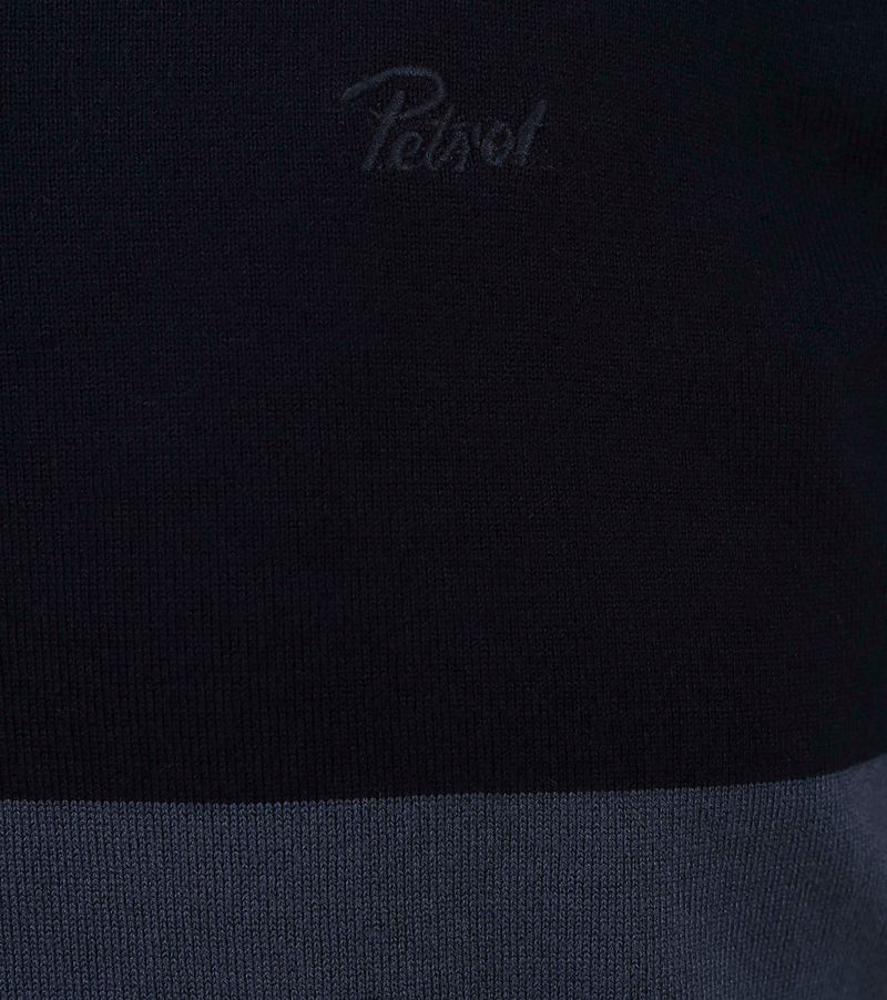 Petrol Industries Poloshirt Zweifarbig Blau - Größe XXL günstig online kaufen