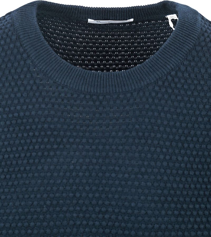 Knowledge Cotton Apparel Pullover Vagn Dunkelblau - Größe M günstig online kaufen
