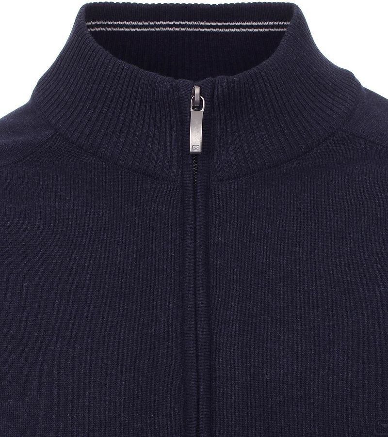 Casa Moda Strickjacke Zip Dunkelblau - Größe 5XL günstig online kaufen