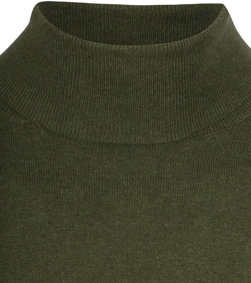 Steppin' Out Rollkragenpullover Cotton Cashmere Olivgrün - Größe L günstig online kaufen