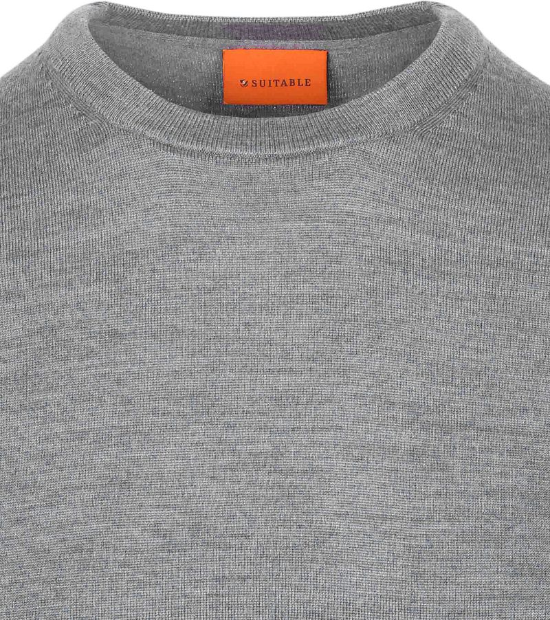 Suitable Merino Pullover Grau - Größe 3XL günstig online kaufen