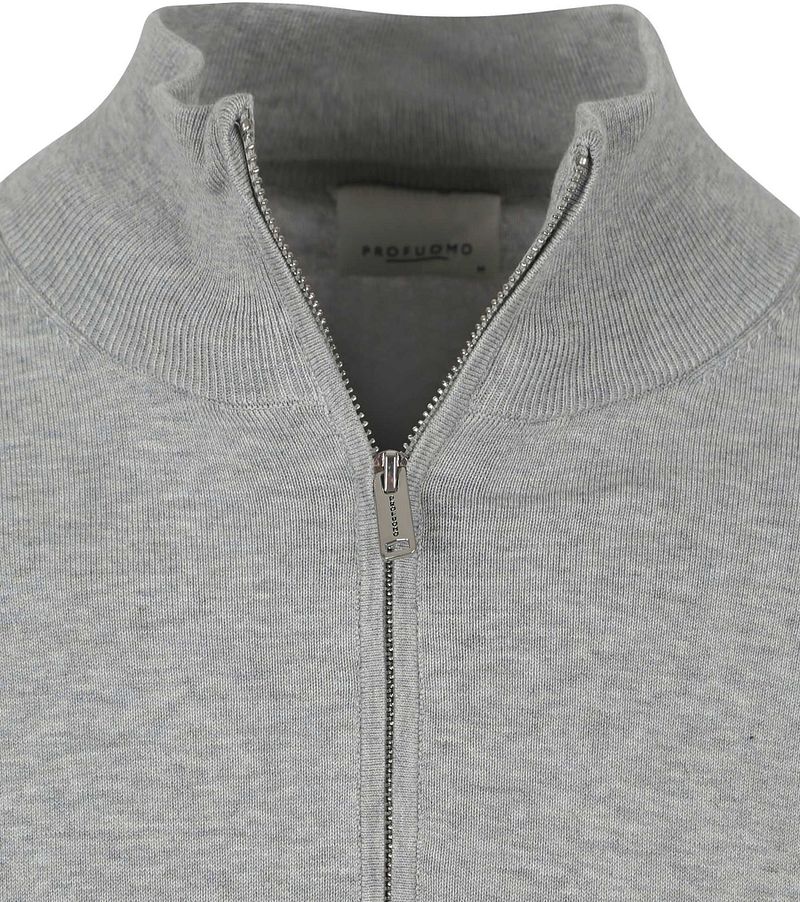 Profuomo Half Zip Pullover Luxury Grau - Größe XXL günstig online kaufen