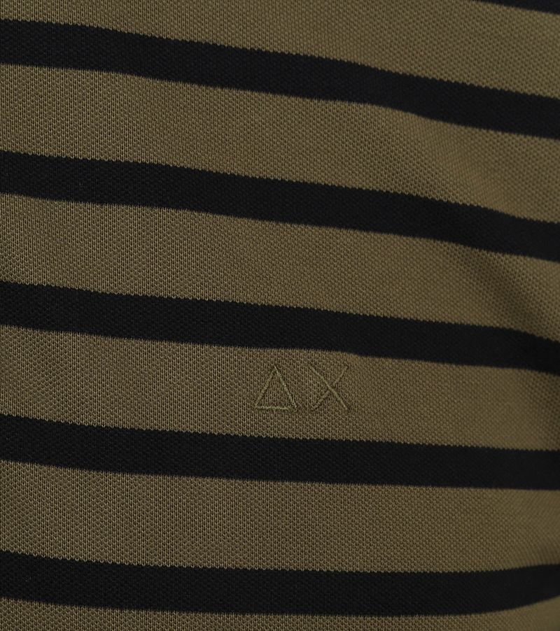 Sun68 Poloshirt Streifen Grün - Größe L günstig online kaufen