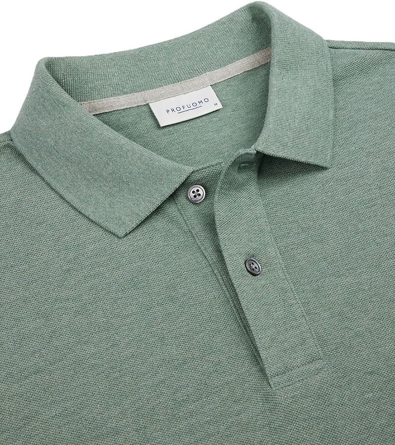 Profuomo Piqué Poloshirt Grün - Größe M günstig online kaufen