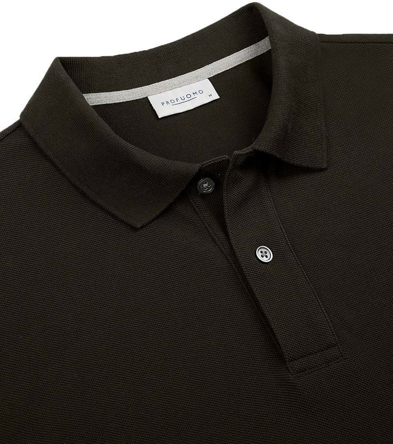 Profuomo Piqué Poloshirt Army Grün - Größe M günstig online kaufen