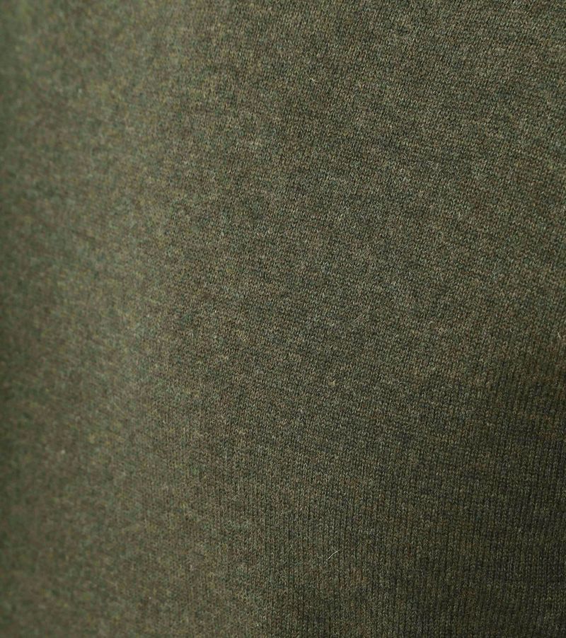 Steppin' Out Pullover V-Ausschnitt Merinowolle Olivgrün - Größe 3XL günstig online kaufen