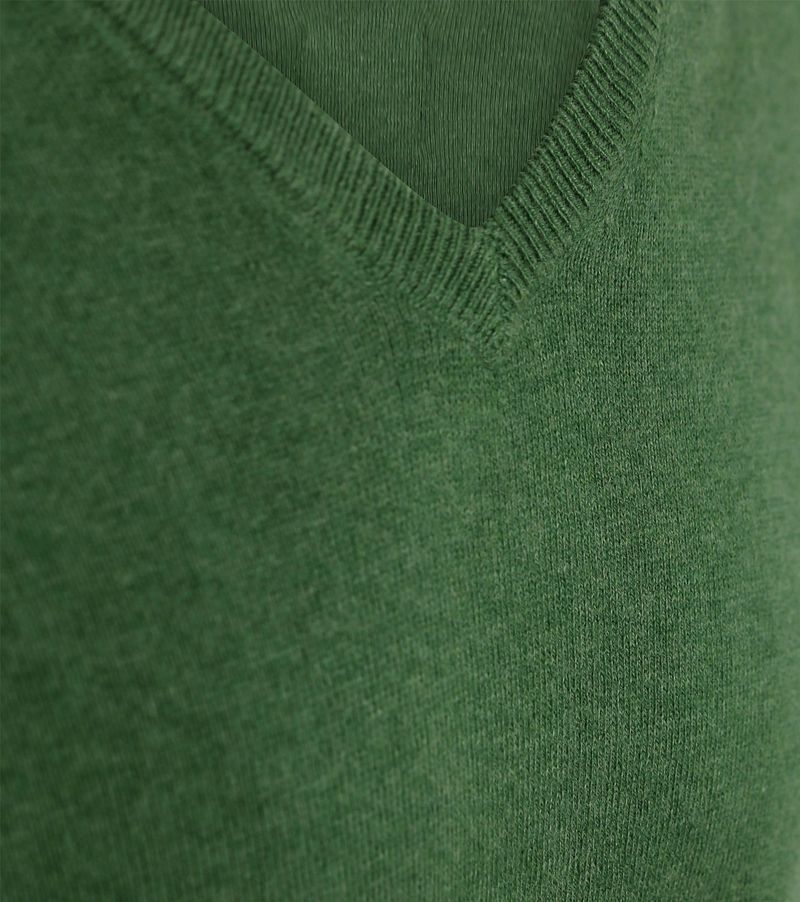 Steppin' Out Pullover Cotton Cashmere V-Ausschnitt Grün - Größe 3XL günstig online kaufen