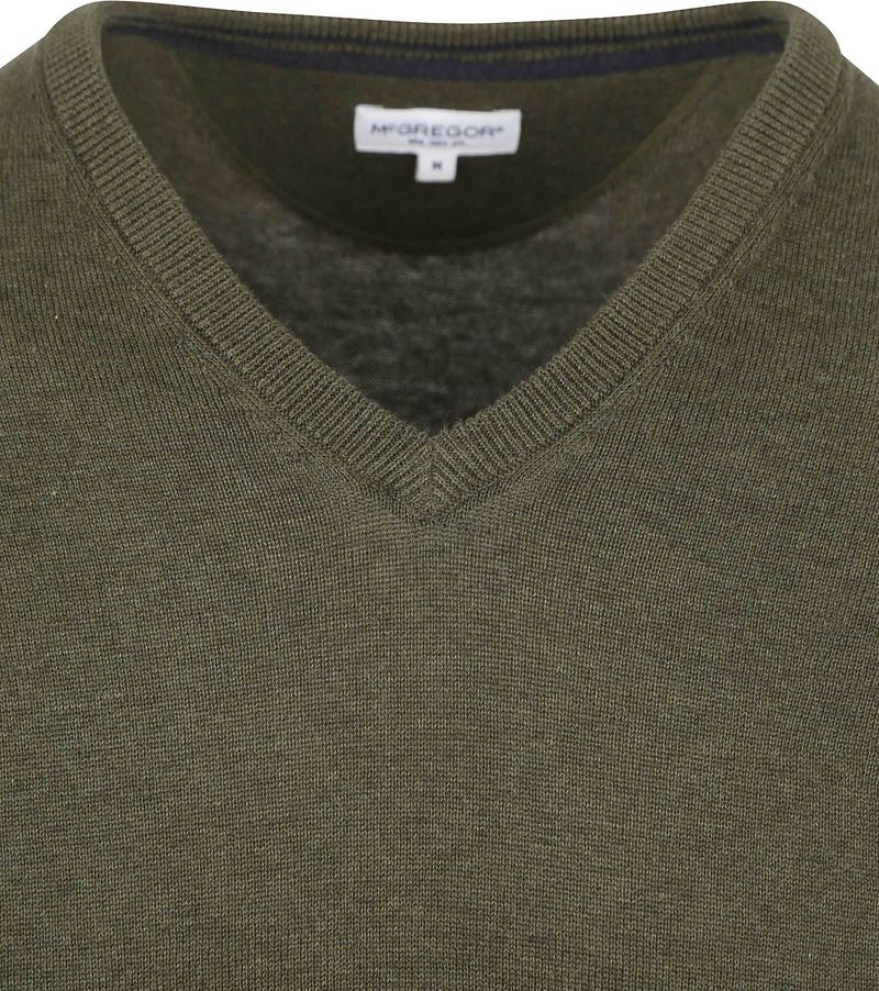 McGregor Pullover V-Ausschnitt Olivgrün - Größe XL günstig online kaufen