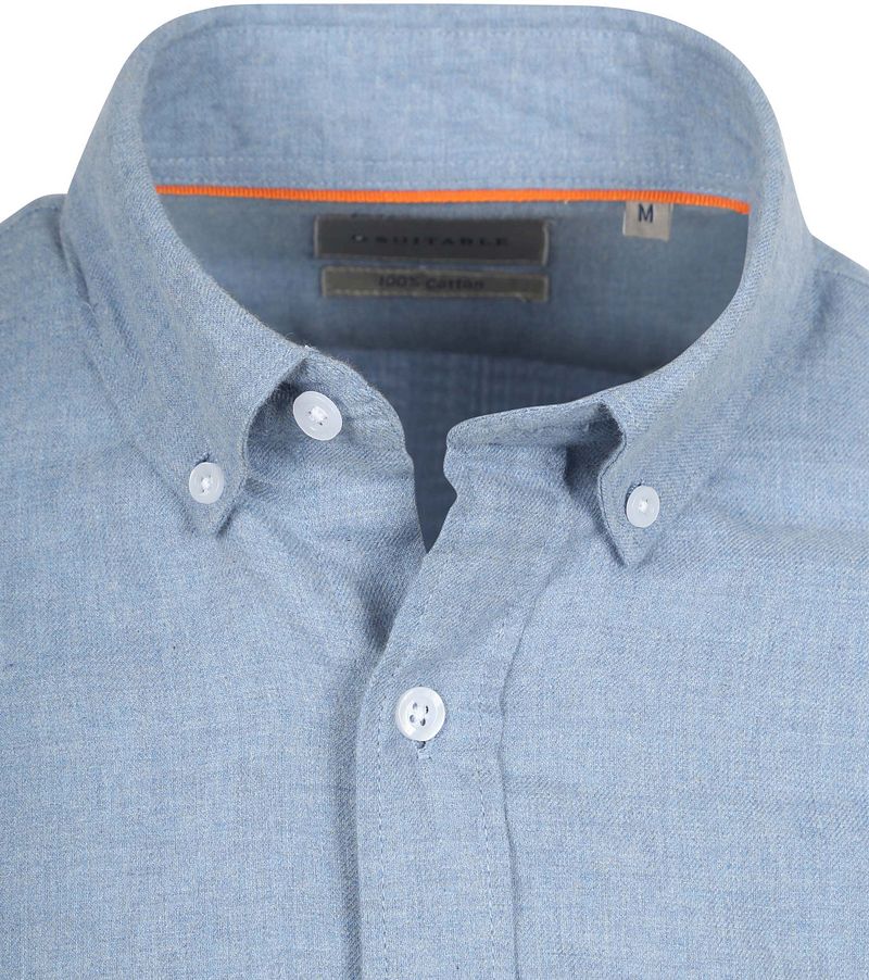 Suitable Hemd Flanel Hellblau - Größe 3XL günstig online kaufen