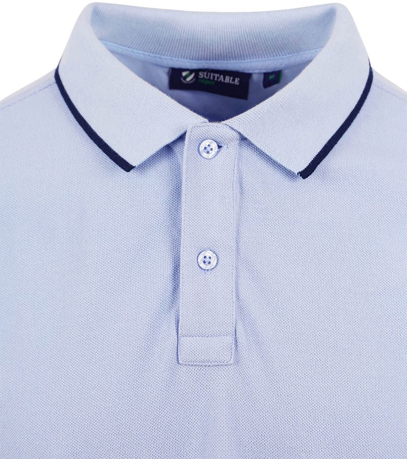Suitable Respect Poloshirt Tip Ferry Hellblau - Größe S günstig online kaufen