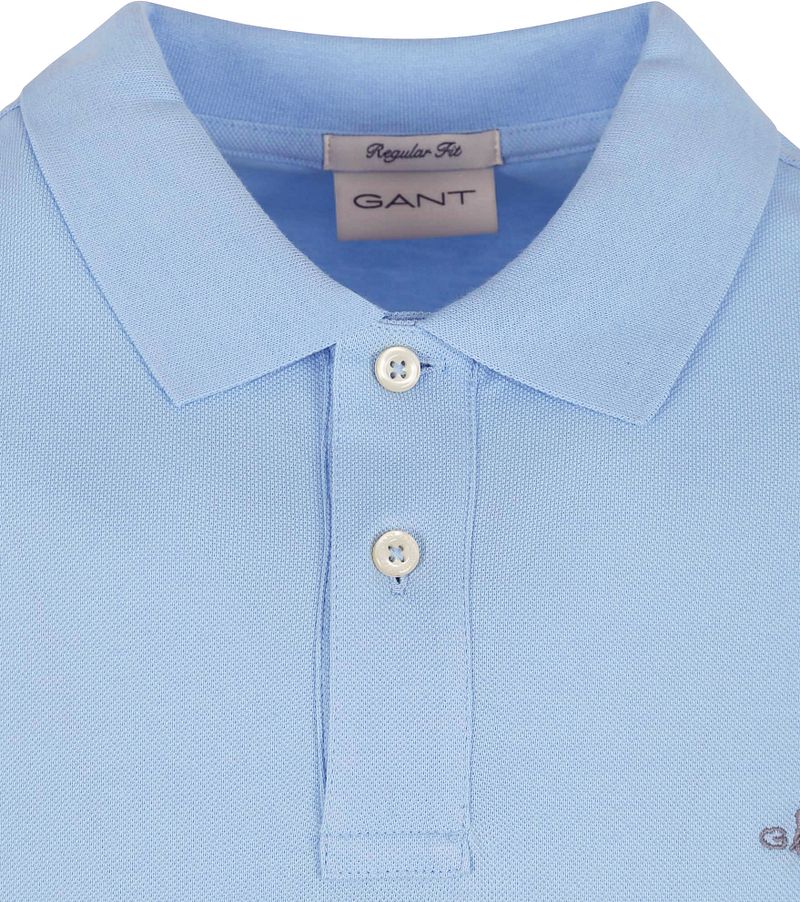 Gant Shield Piqué Poloshirt Hellblau - Größe 5XL günstig online kaufen