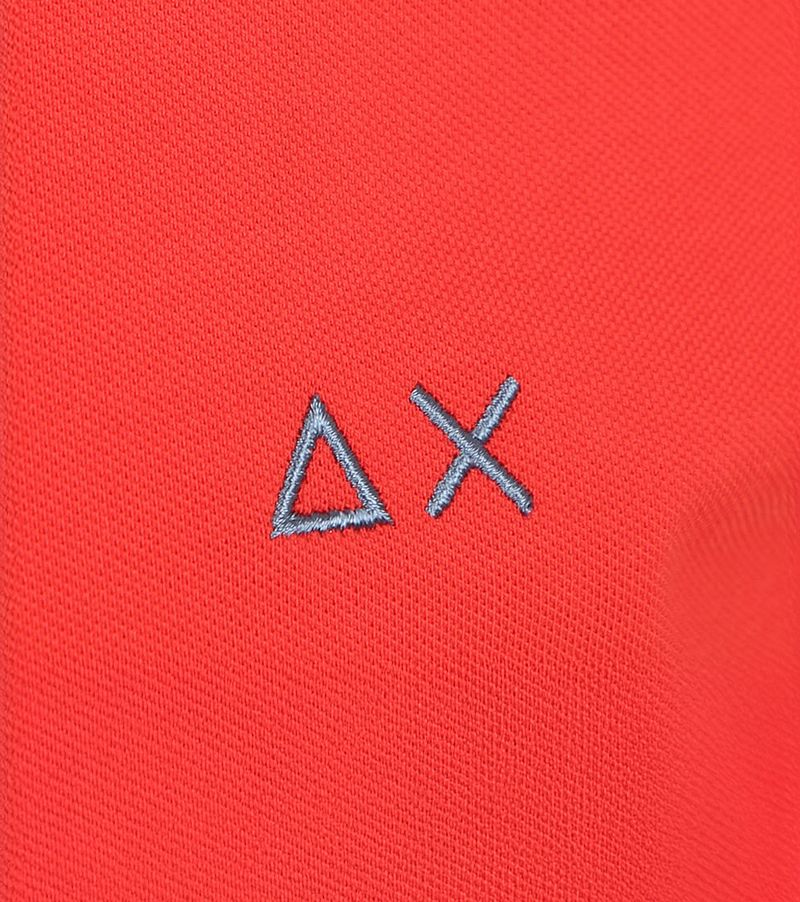 Sun68 Poloshirt Small Stripe Collar Rot - Größe M günstig online kaufen