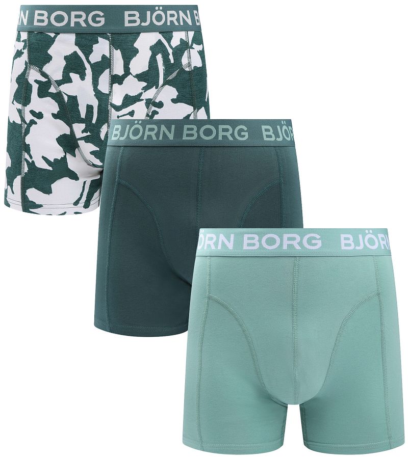 Björn Borg Shorts 3er-Pack Grün - Größe L günstig online kaufen