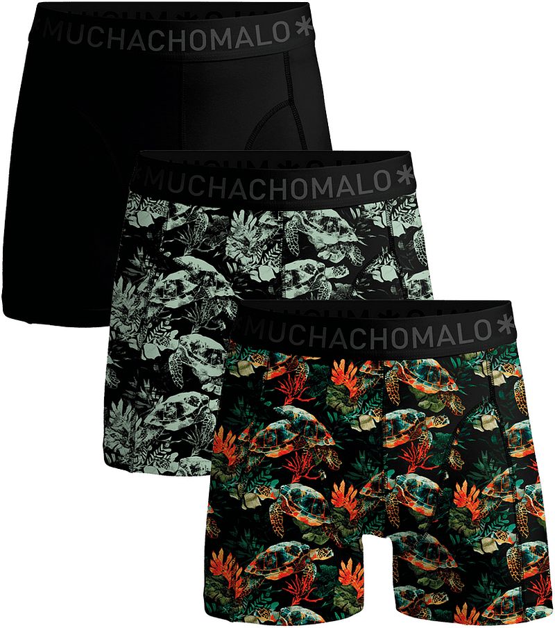 Muchachomalo Boxershorts 3er-Pack Turtle - Größe M günstig online kaufen